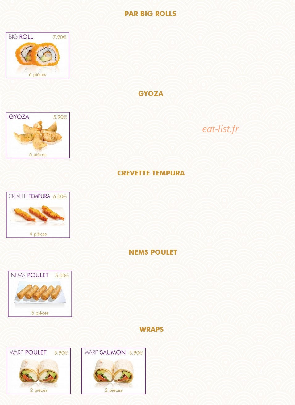 Issy Sushi — carte page 7