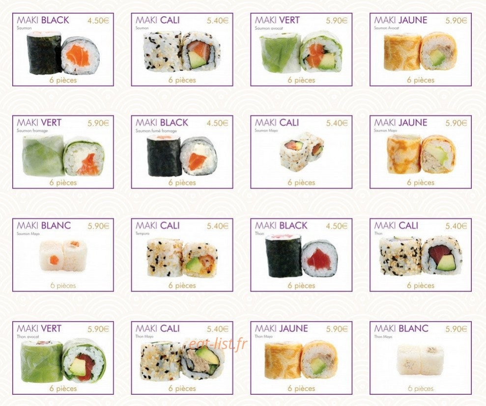 Issy Sushi — carte page 5