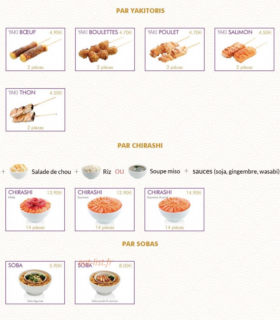 Issy Sushi — carte page 6
