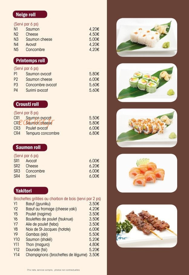 Issy Tokyo — carte page 11