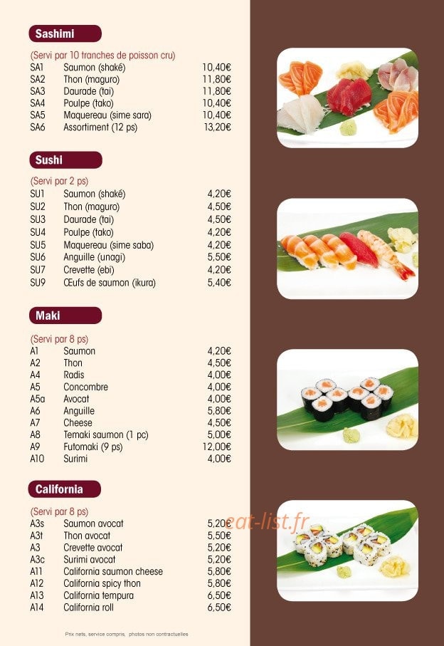Issy Tokyo — carte page 10
