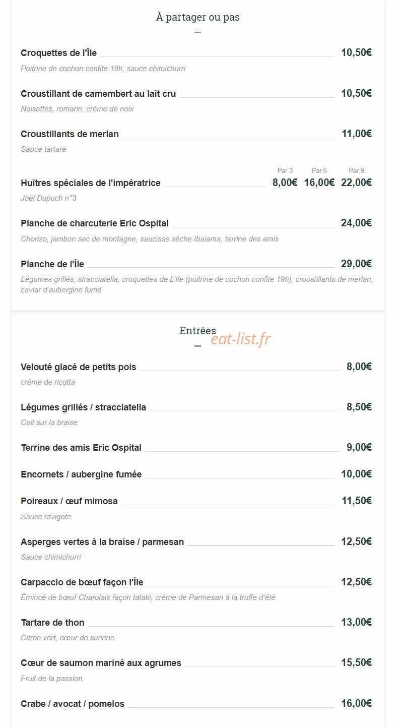 L'Ile — carte page 1