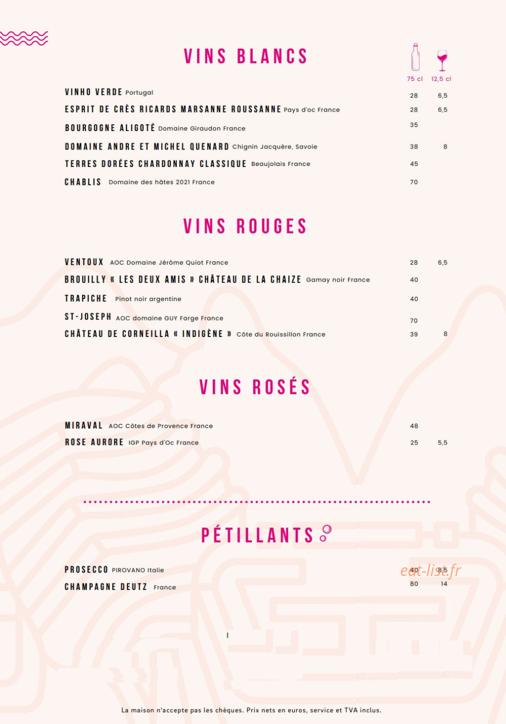 La Cevicheria — carte page 2