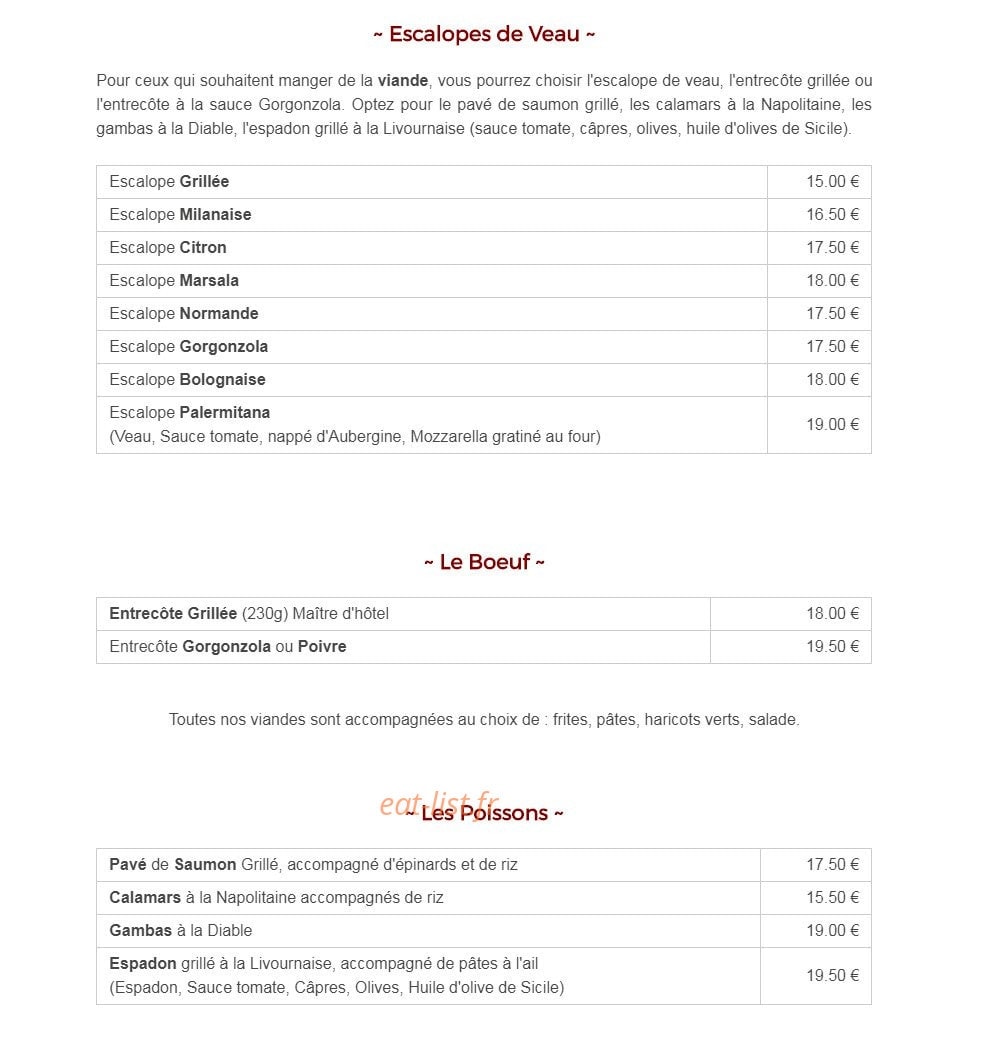 La Padella — carte page 4