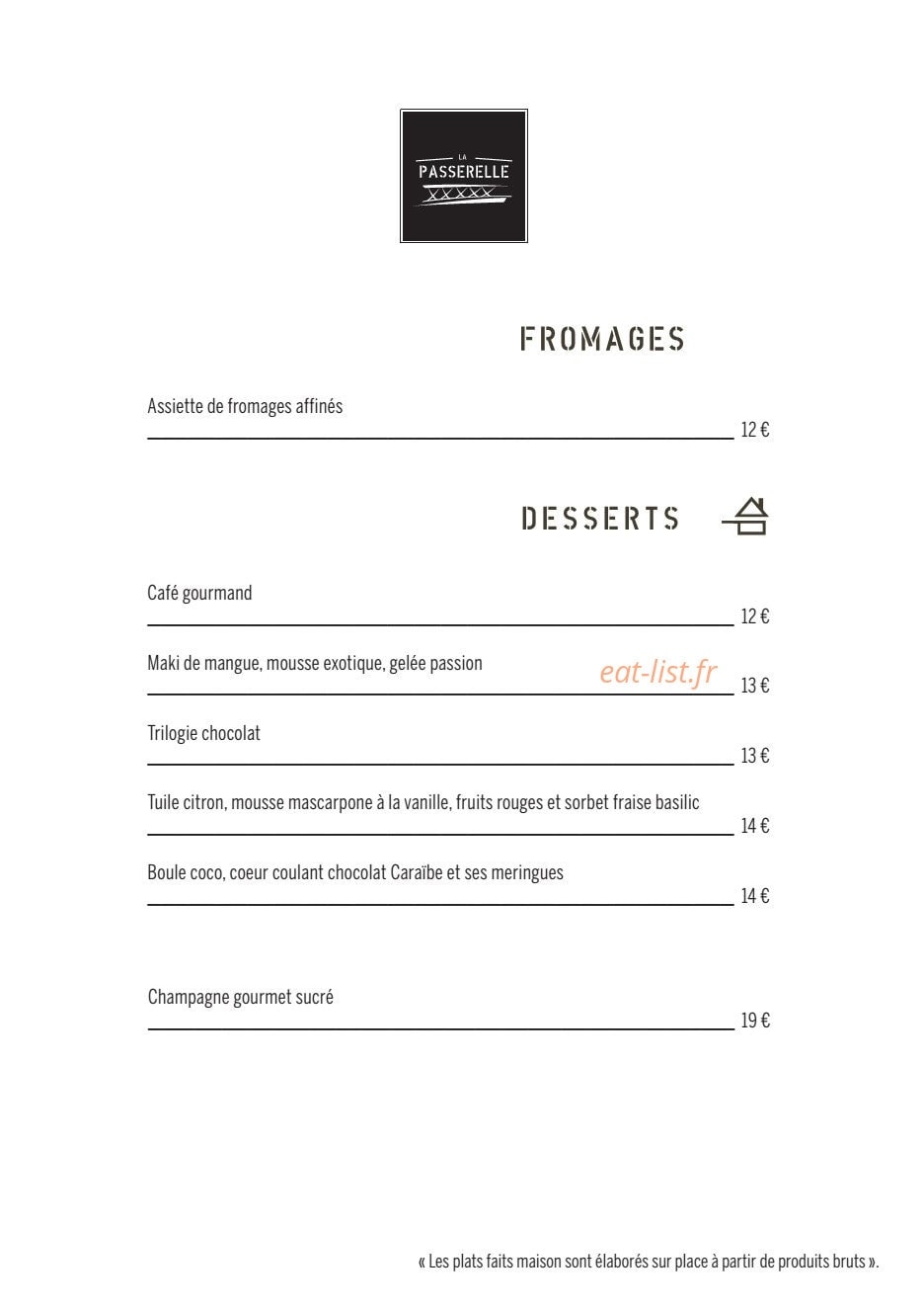 La Passerelle — carte page 5