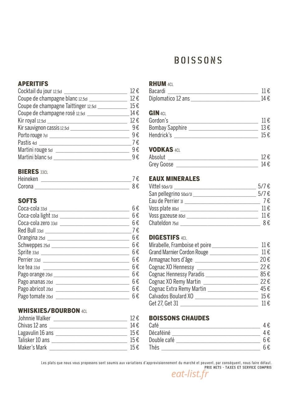 La Passerelle — carte page 6