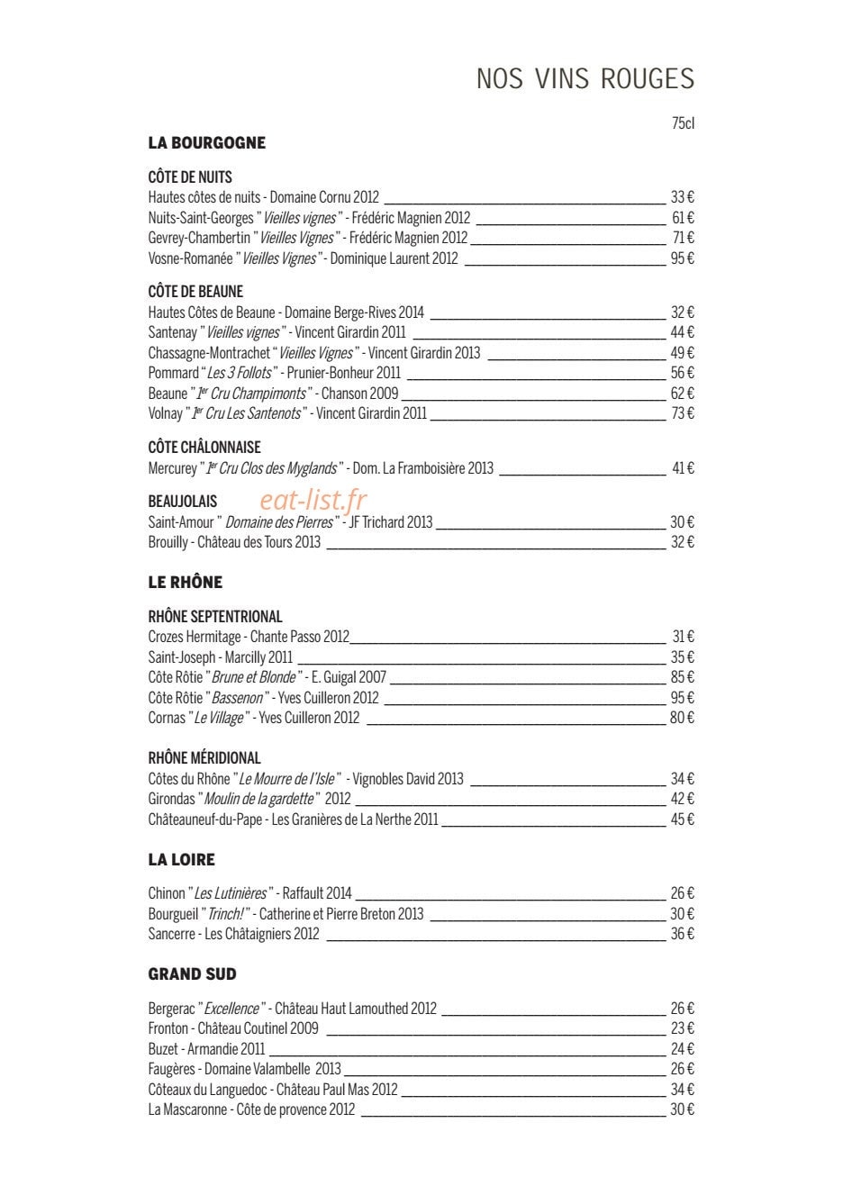 La Passerelle — carte page 8