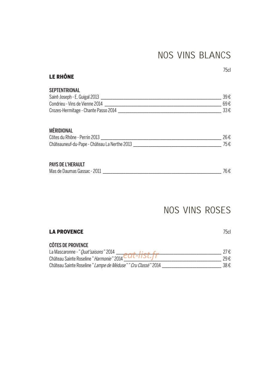 La Passerelle — carte page 10