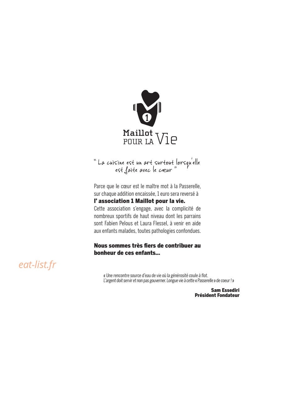 La Passerelle — carte page 1