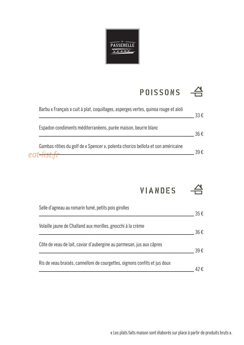 La Passerelle — carte page 4