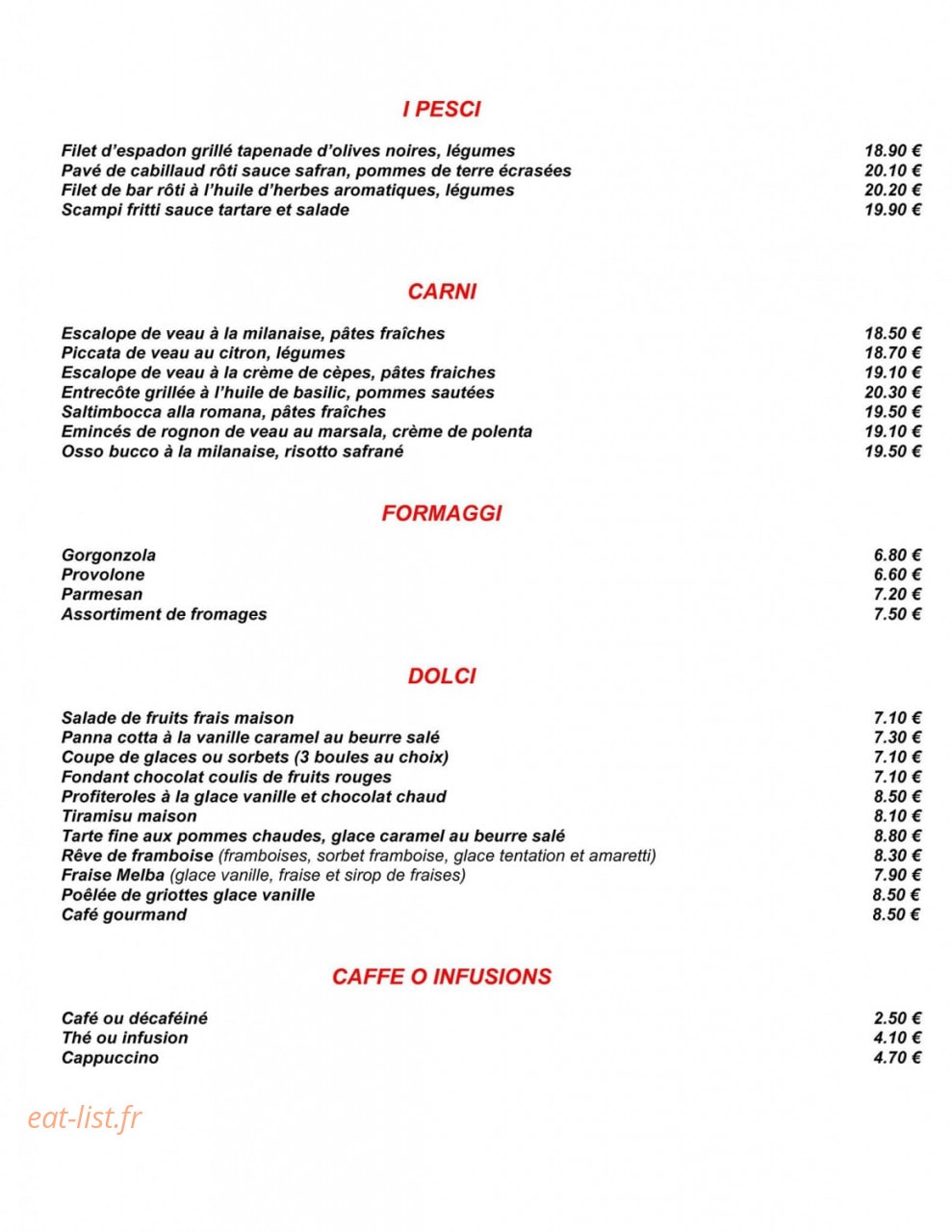 La Scala — carte page 2