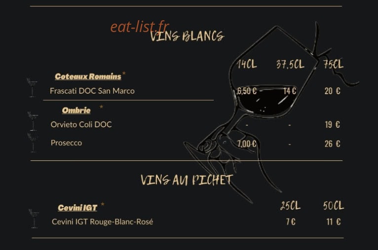 Le Filippo — carte page 17