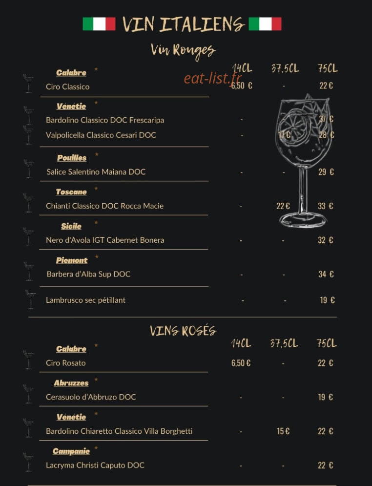 Le Filippo — carte page 16