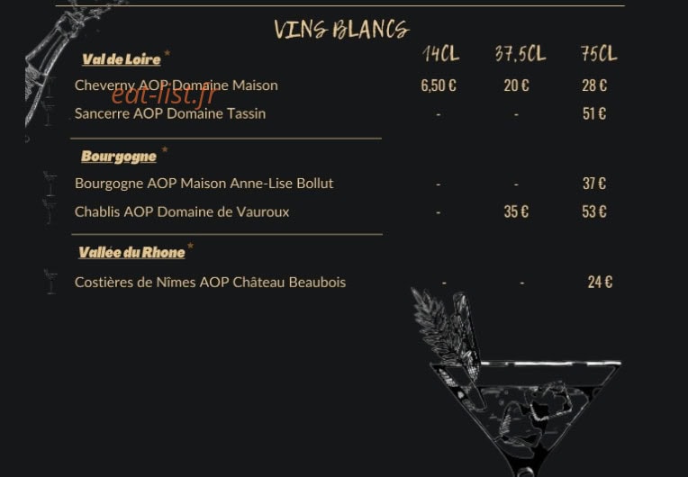 Le Filippo — carte page 15