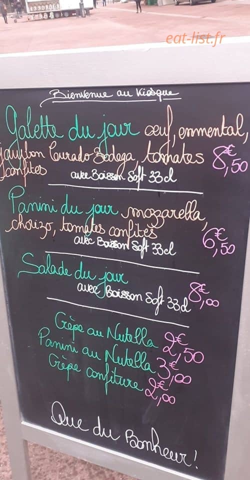 Le Kiosque de Peggy — carte page 1