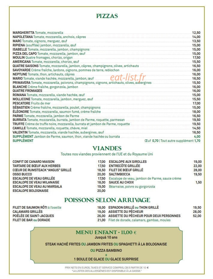 Le Moulin d'Issy — carte page 1