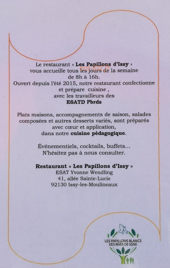 Les Papillions D'issy — carte page 3