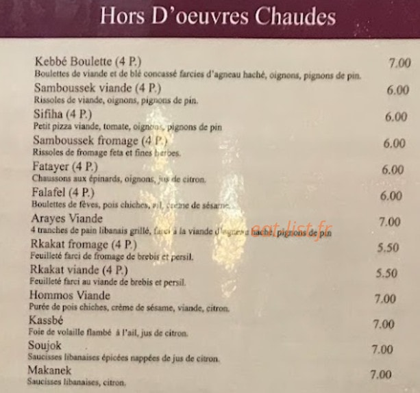 Moulins du Liban — carte page 2