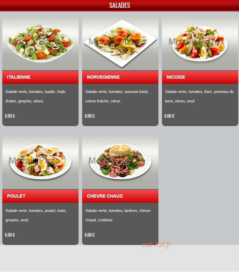 Mozaik Pizza — carte page 14