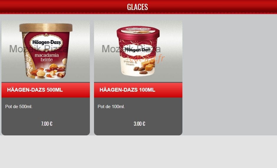 Mozaik Pizza — carte page 16