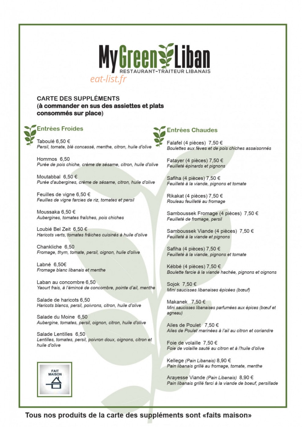 My Green Liban — carte page 2