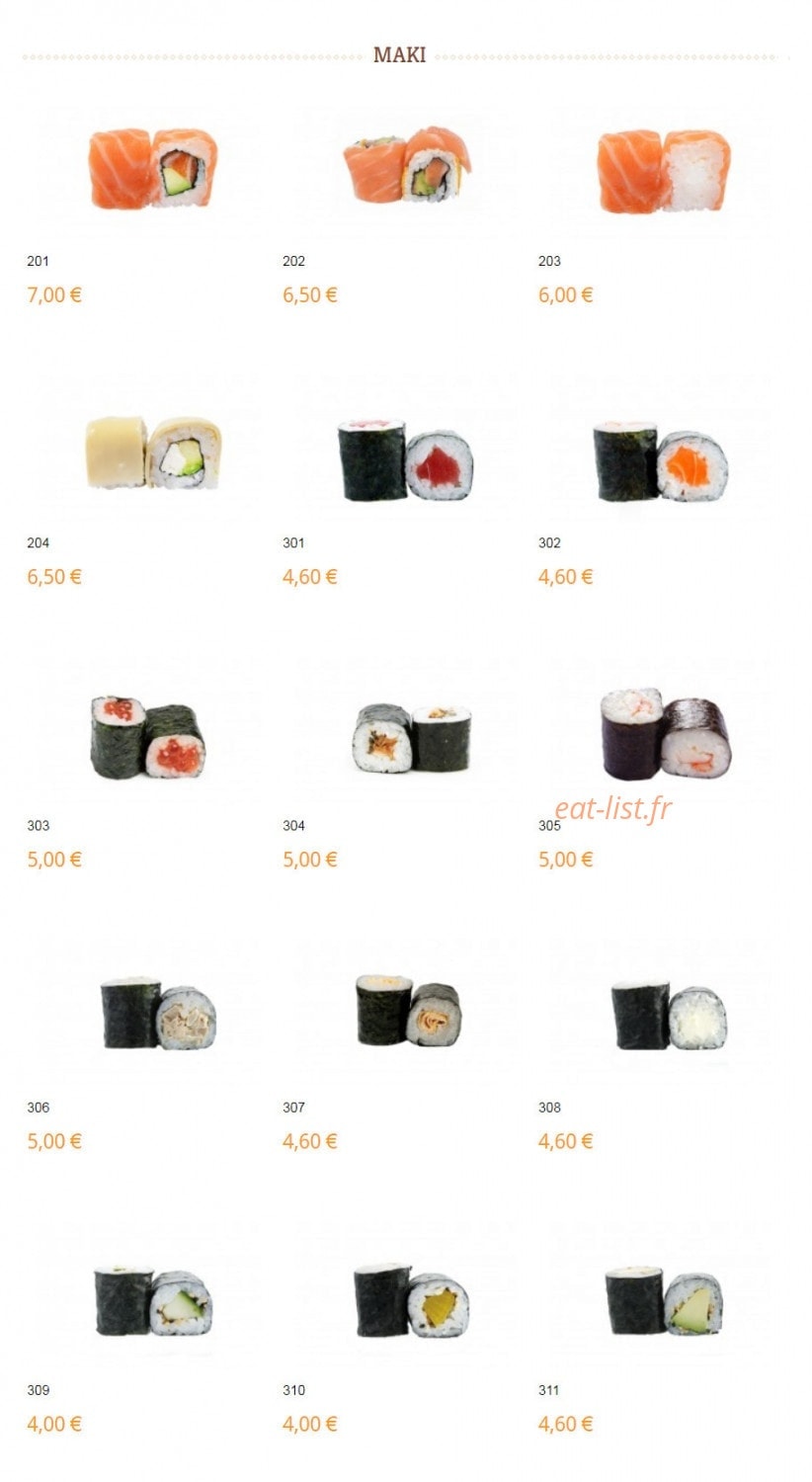 New Toyoyaki — carte page 2
