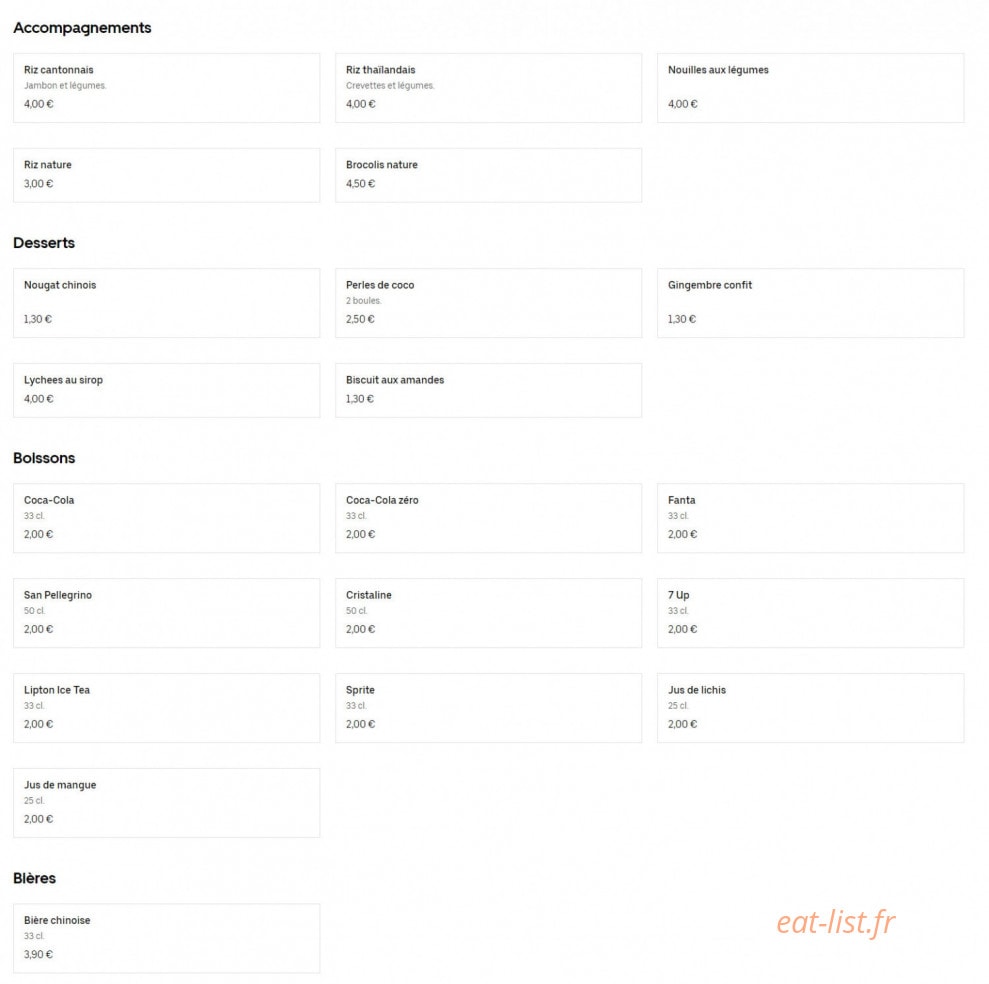 O Food Asia — carte page 3
