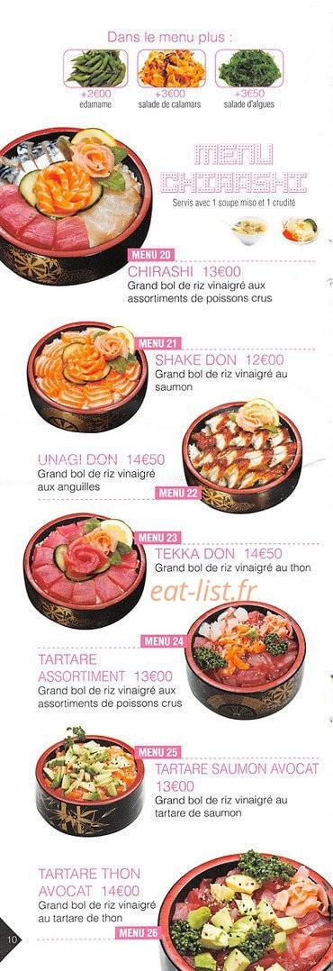 Oky Sushi — carte page 10