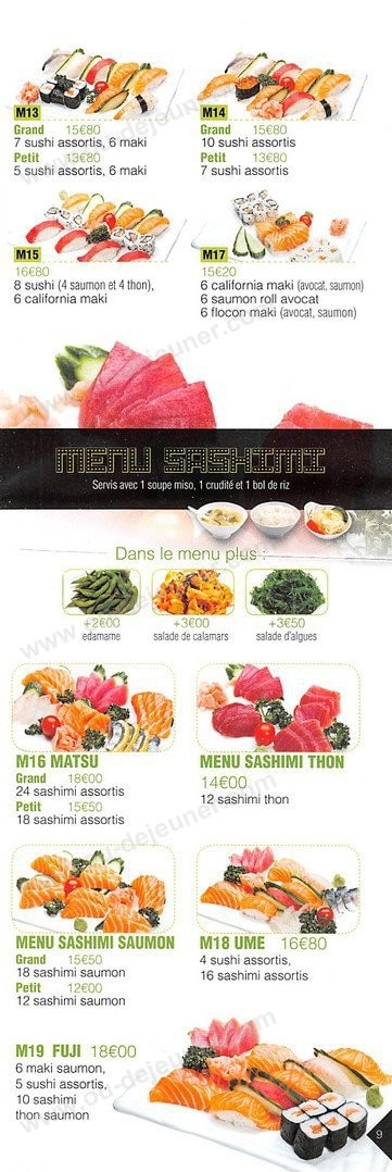 Oky Sushi — carte page 9