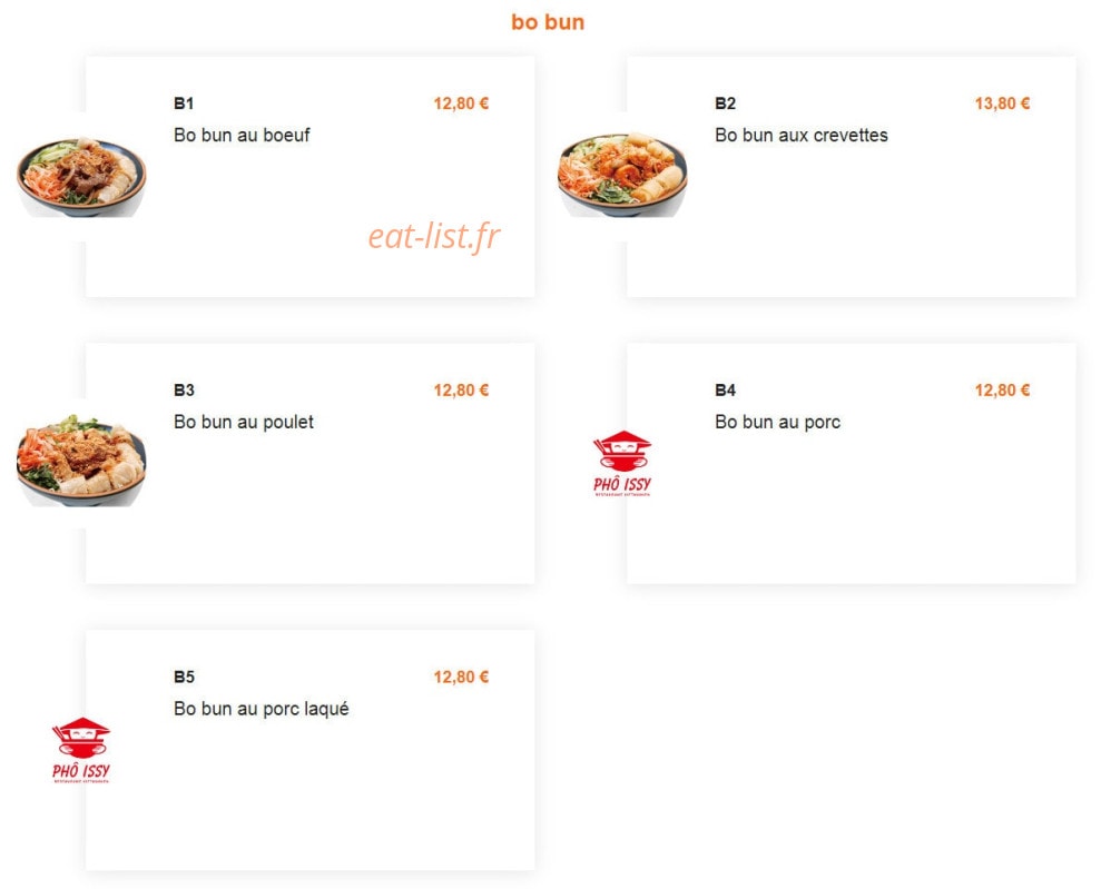 Pho issy — carte page 5