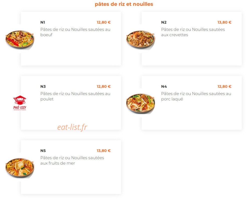Pho issy — carte page 7