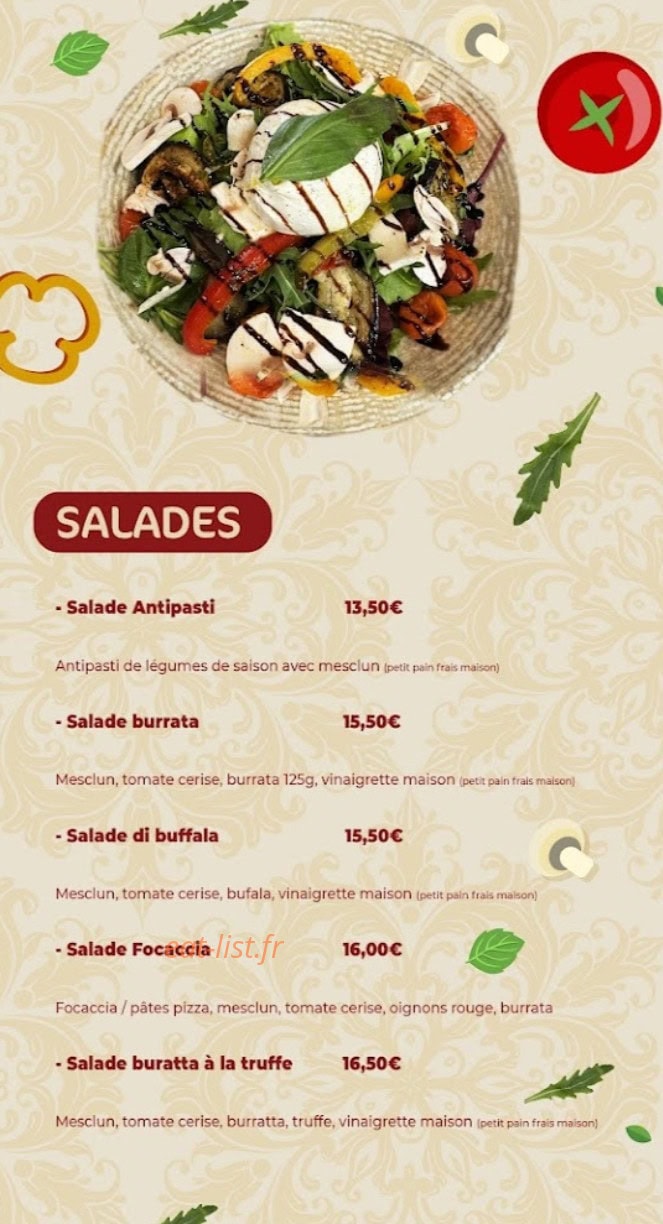 Pizza d'issy — carte page 1