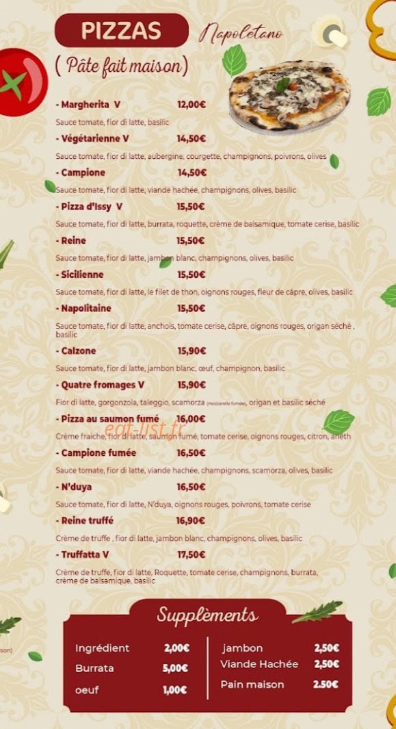 Pizza d'issy — carte page 2