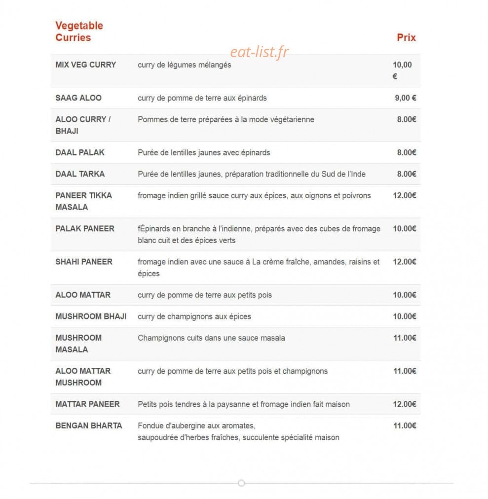 Restaurant Manaslu — carte page 6