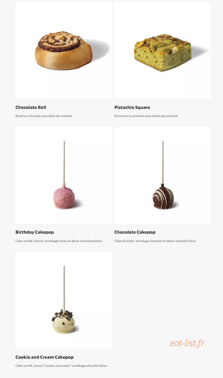 Starbucks Coffee — carte page 15