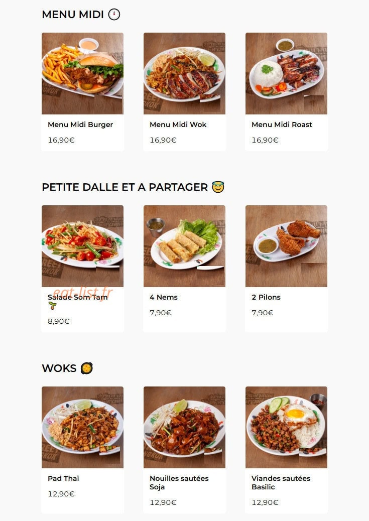 Street Bangkok — carte page 1