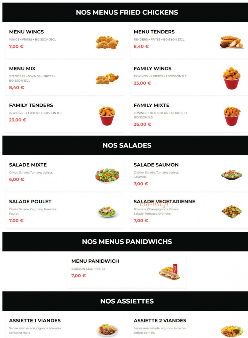 Big Eat — carte page 3