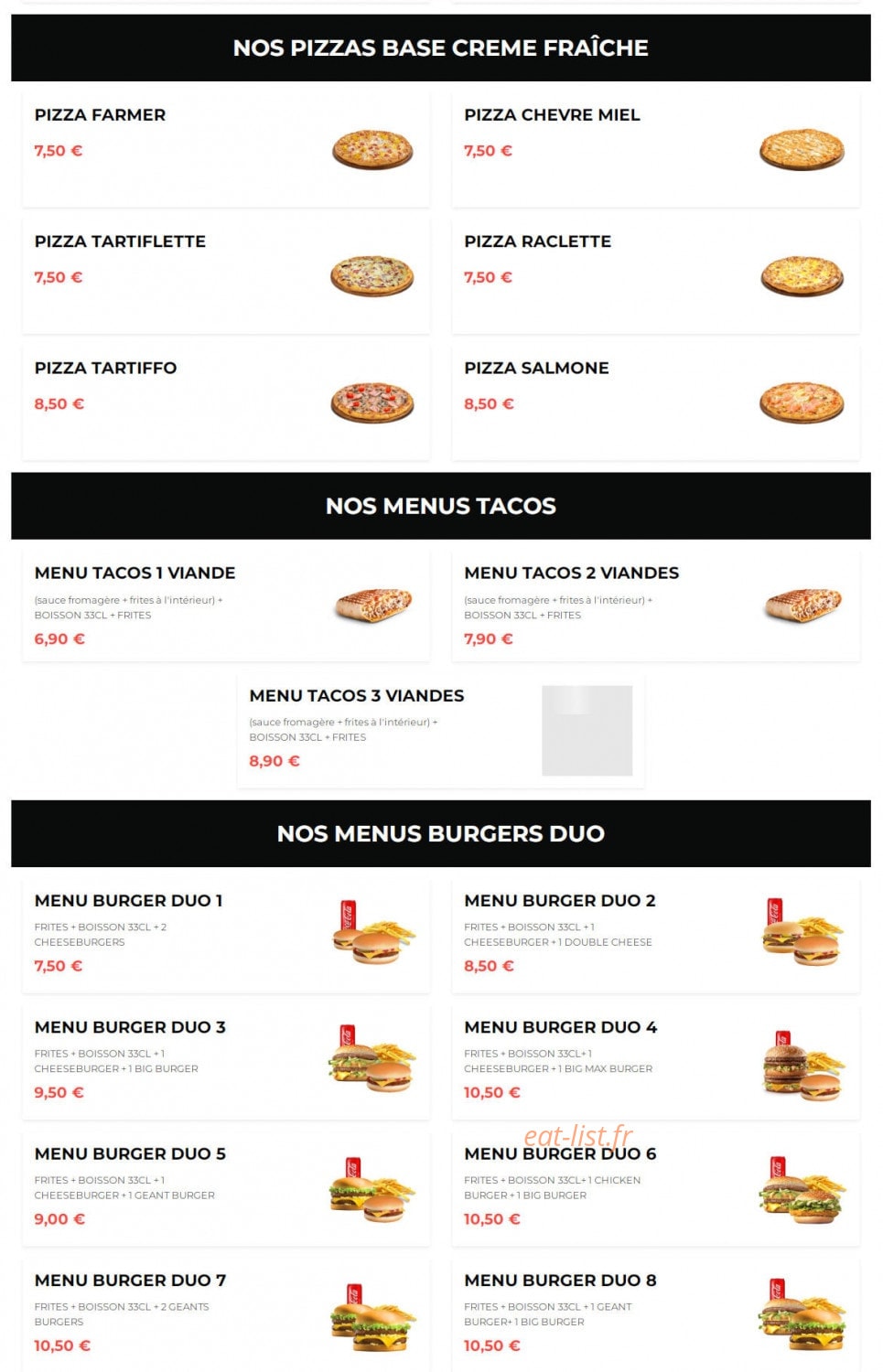 Big Eat — carte page 2