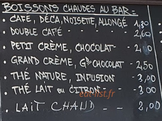 Café de l'Arrivée — carte page 2