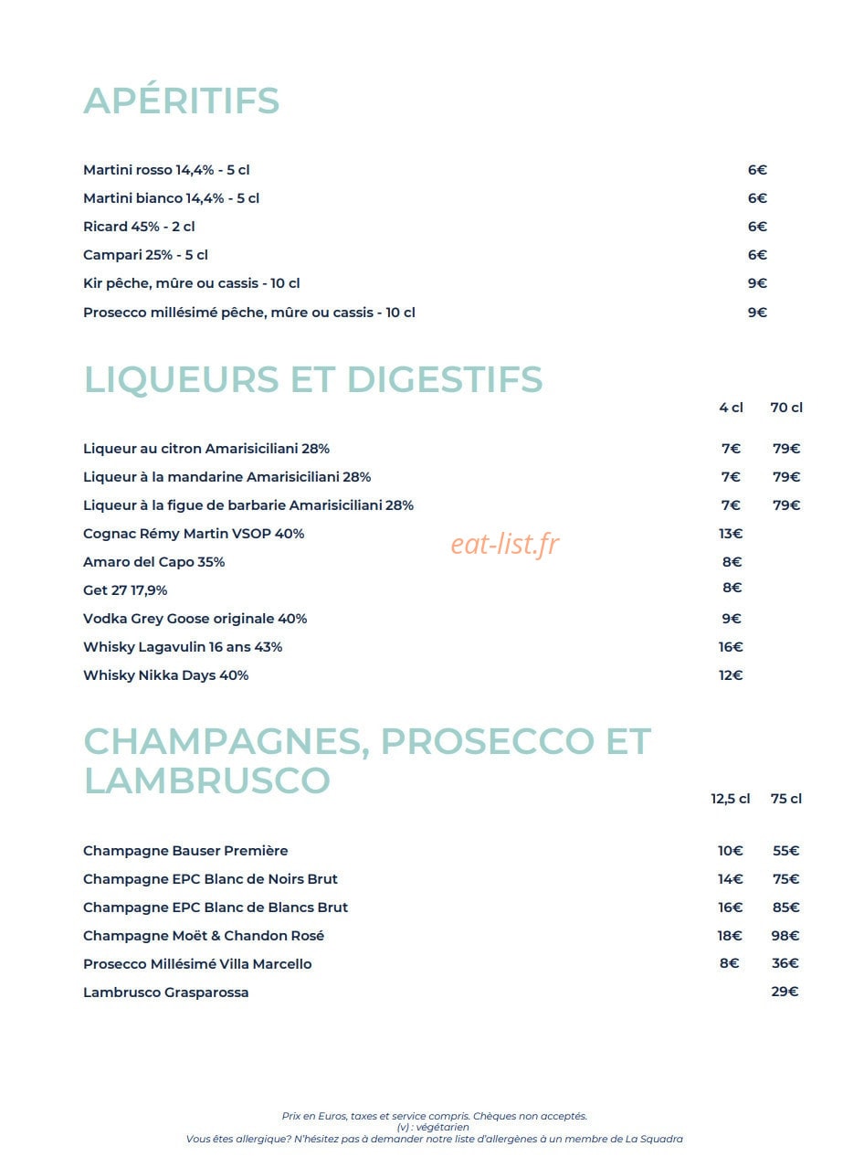 Caffè Cardito — carte page 8