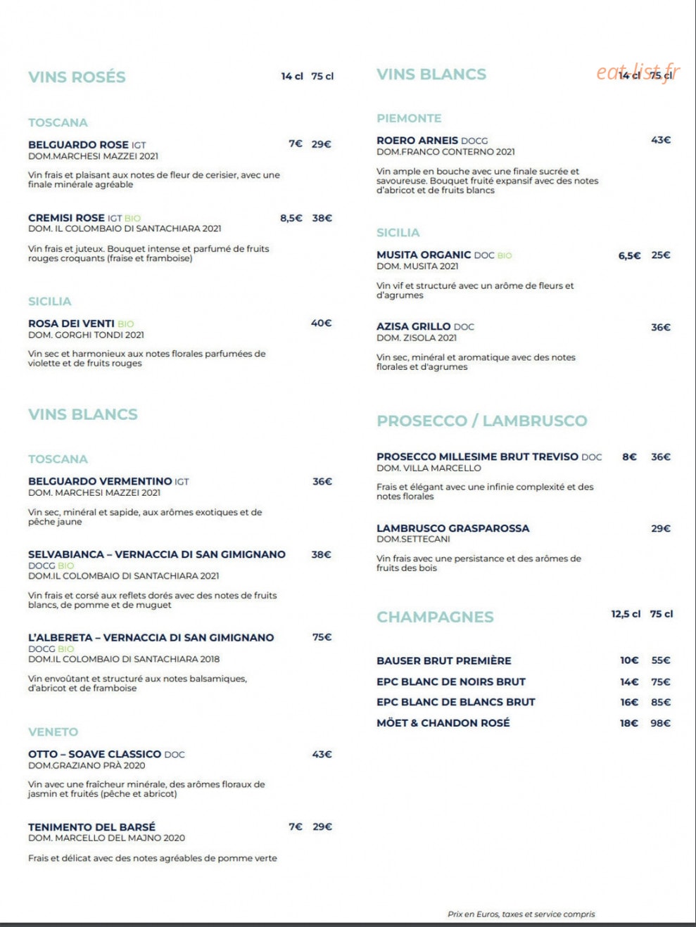 Caffè Cardito — carte page 14