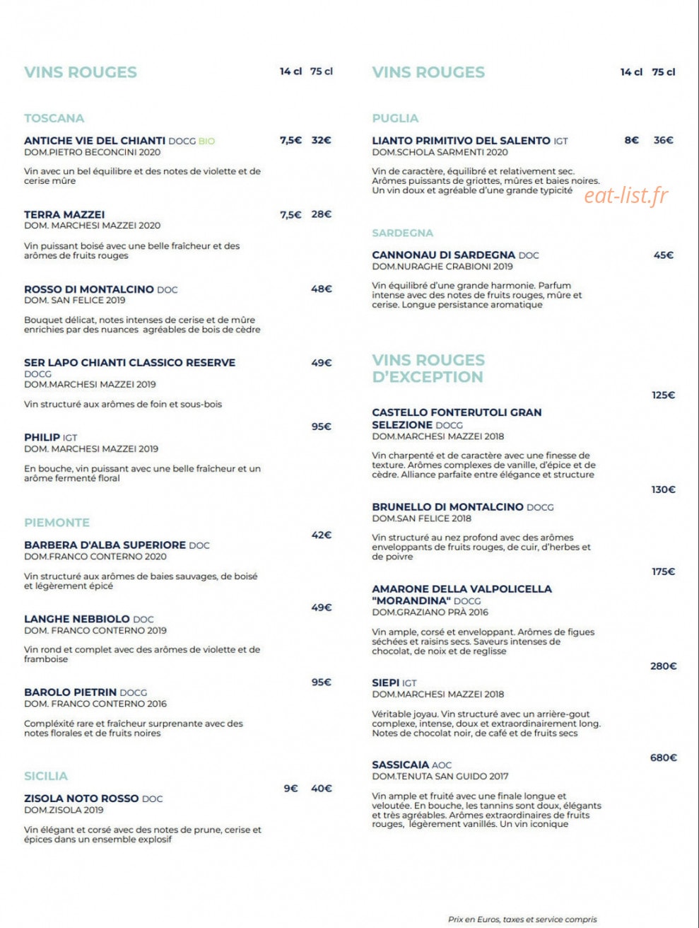 Caffè Cardito — carte page 13