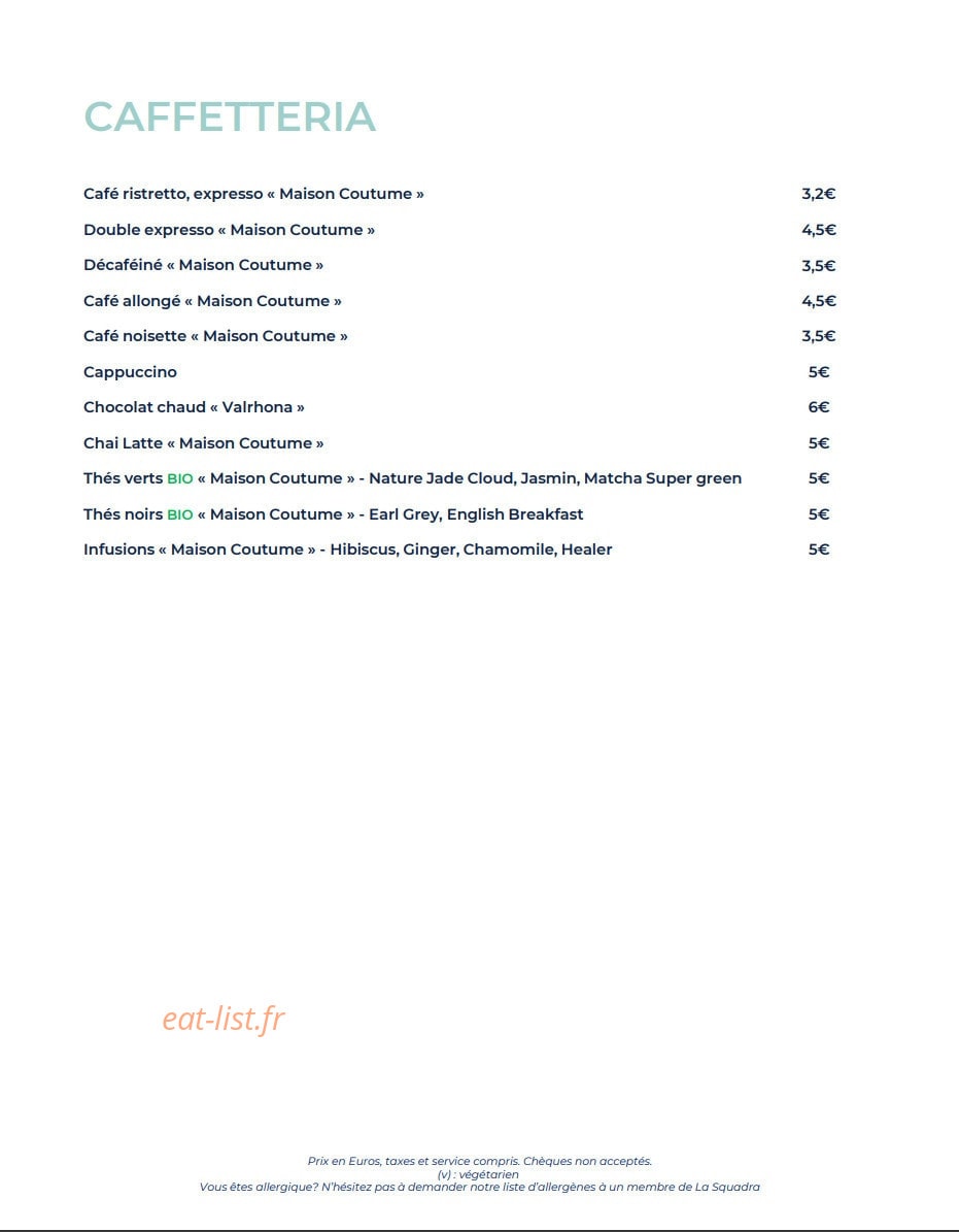 Caffè Cardito — carte page 11