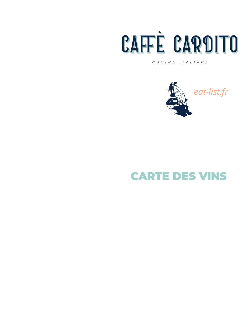 Caffè Cardito — carte page 12