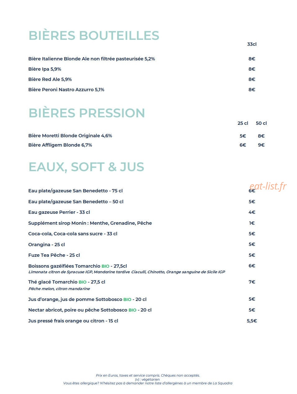 Caffè Cardito — carte page 9