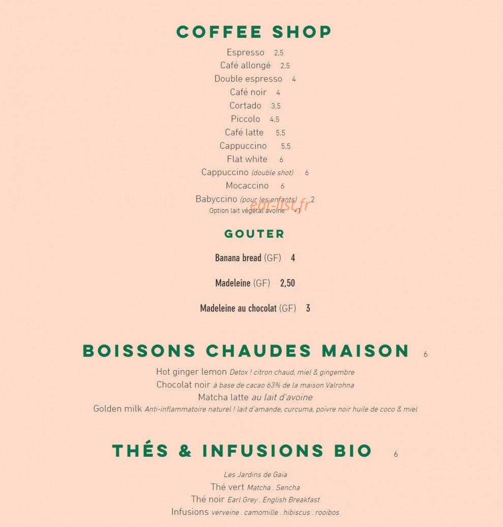 La Guinguette — carte page 3
