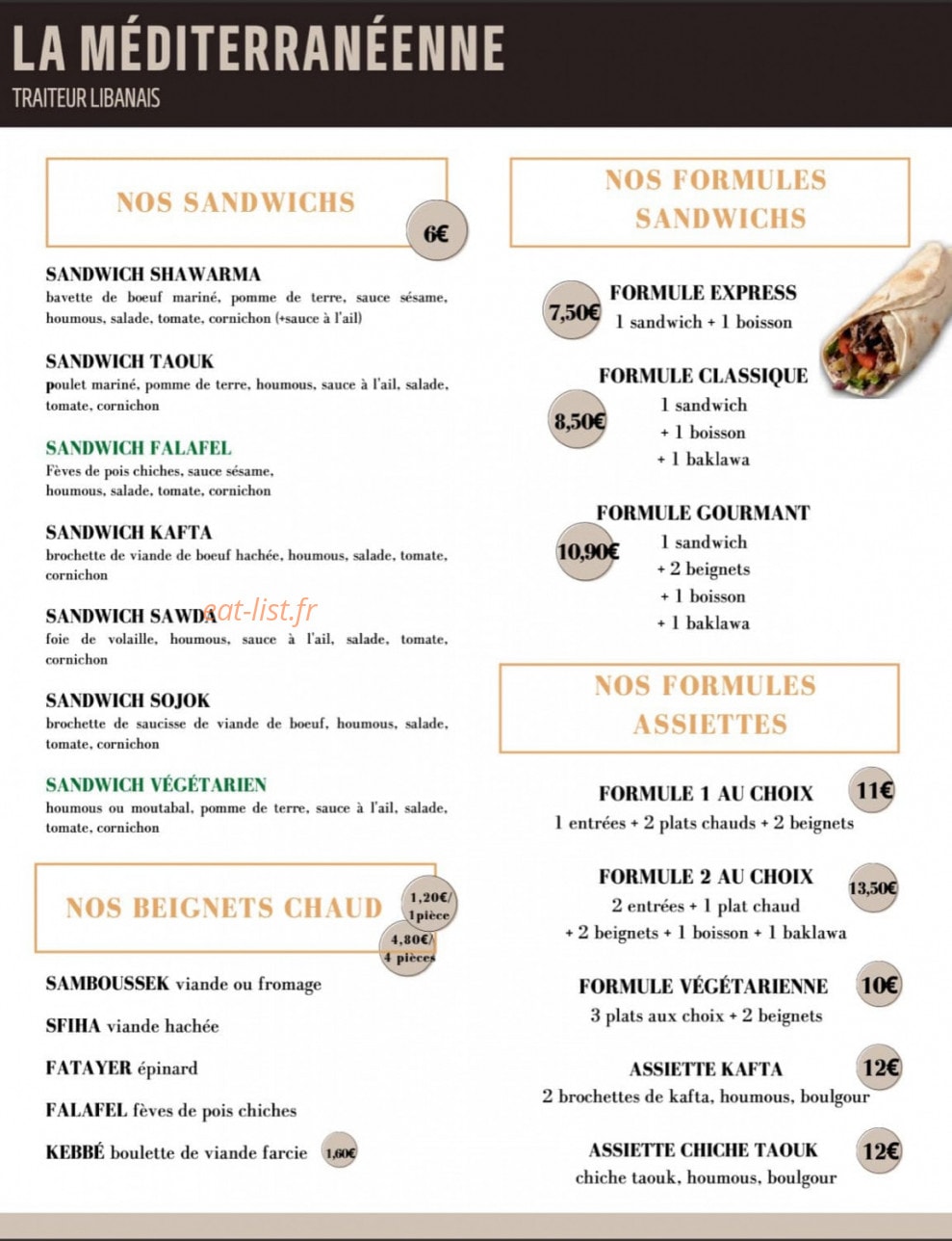 La Méditerranéenne — carte page 2