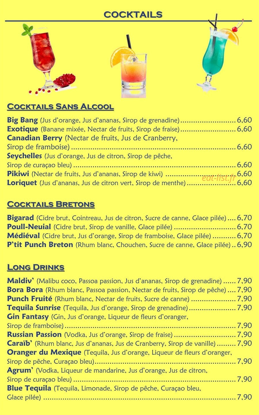 Le Blé en Herbe — carte page 5