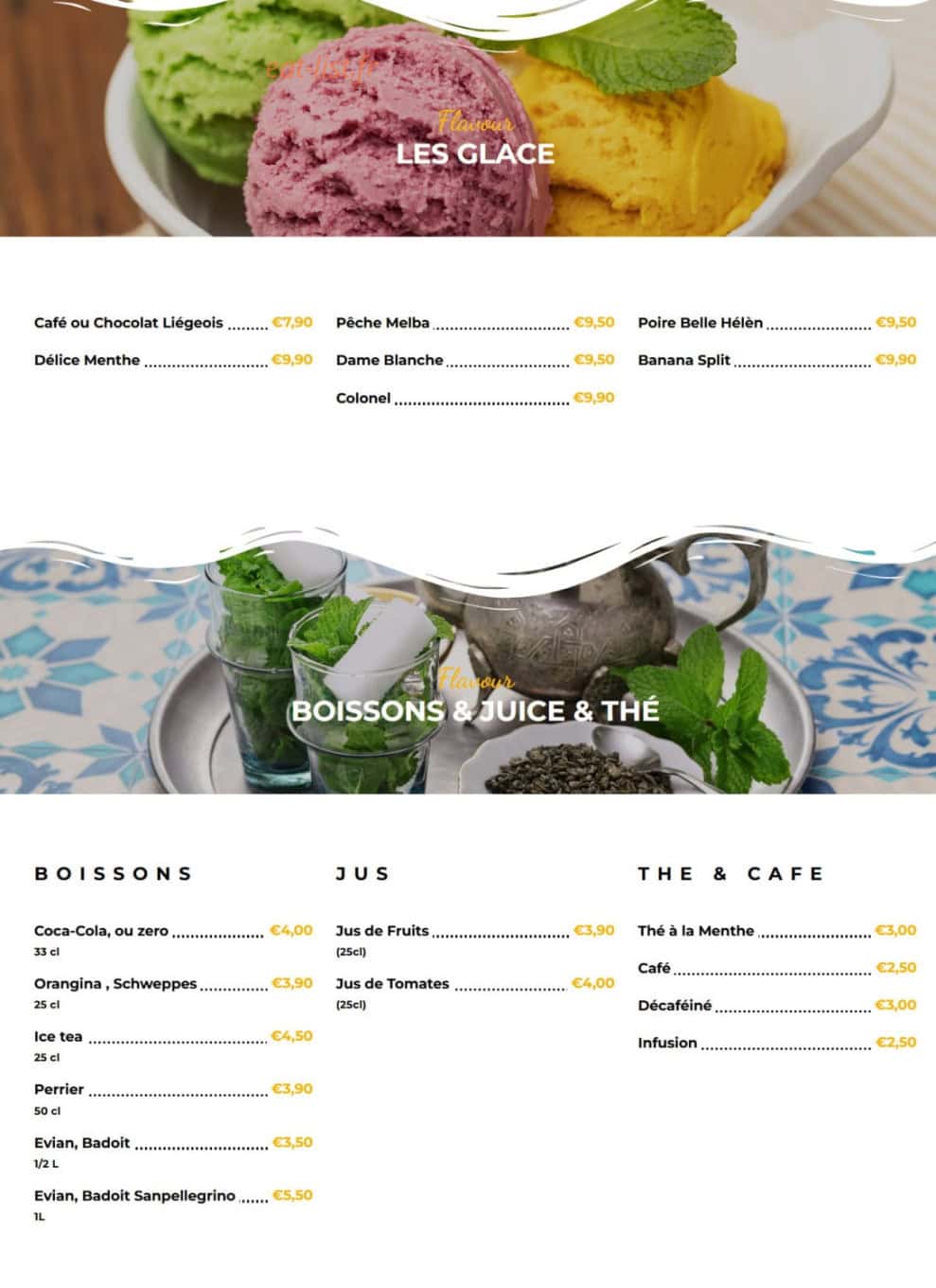 Le Marrakech — carte page 6