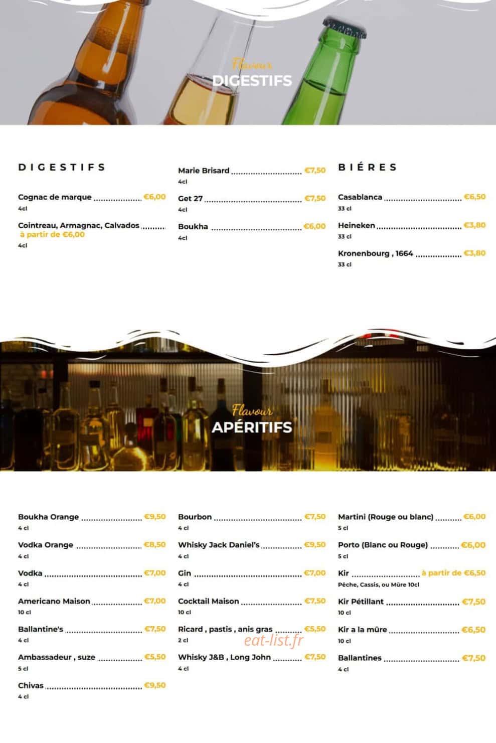 Le Marrakech — carte page 8